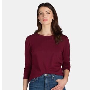 OLD NAVY WOMEN’S LONG SLEEVE CREWNECK - BURGUNDY SIZE XXL (NEW WITH TAGS) A15